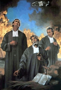 Jean-Baptiste Duverneuill, Michael Louis Brulard and James Gagnot - Martyrs of Rocheport